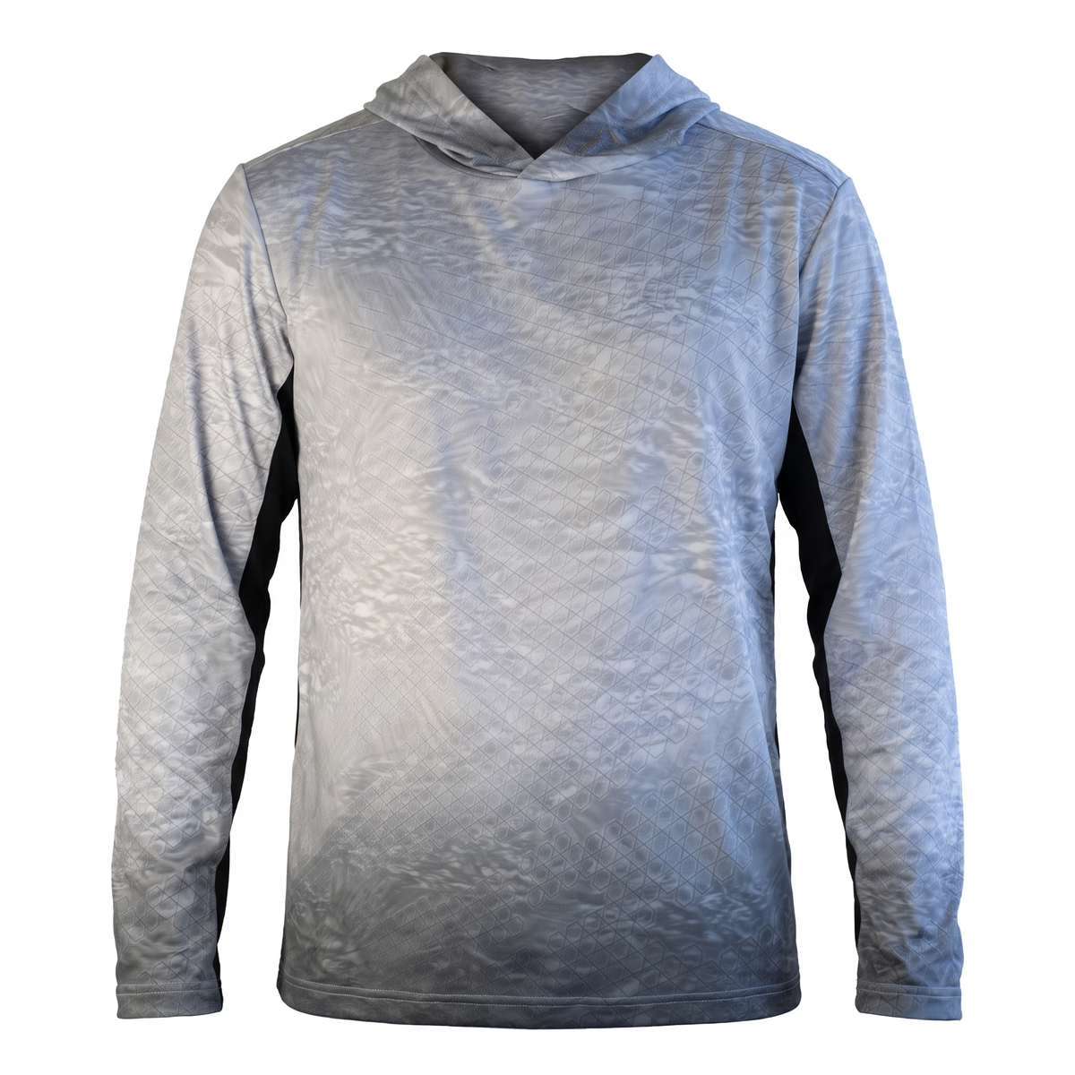 UPF 50+ Hooded Sun Jersey — Grey — studio view