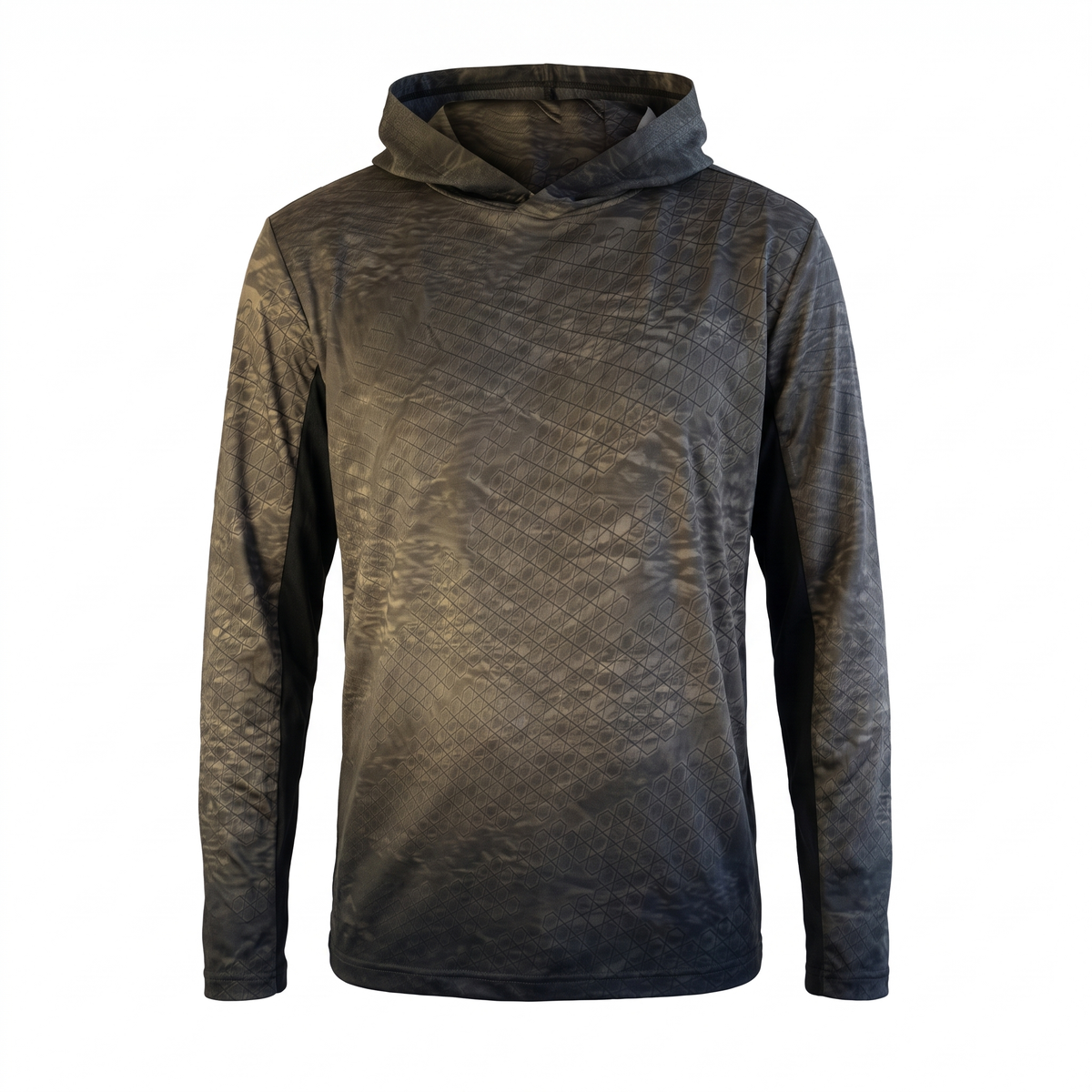 UPF 50+ Hooded Sun Jersey — Moss — studio view