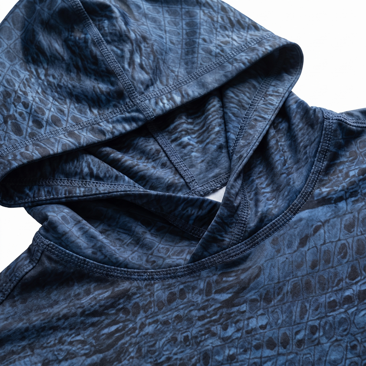 UPF 50+ Hooded Sun Jersey — Navy — detail