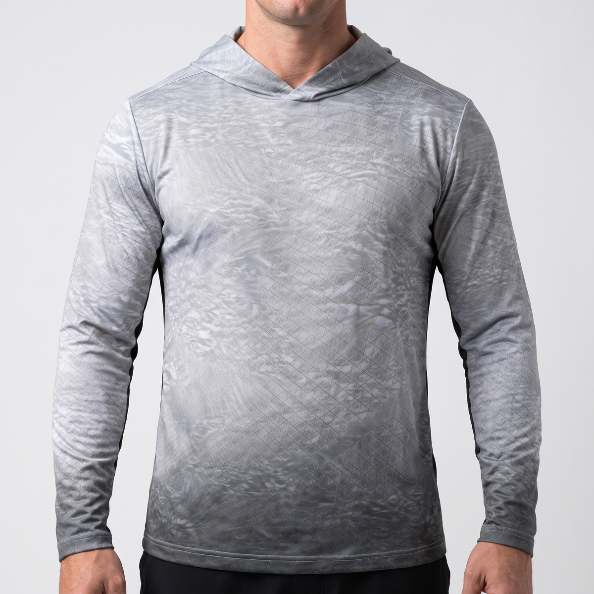 UPF 50+ Hooded Sun Jersey — Grey — product hero