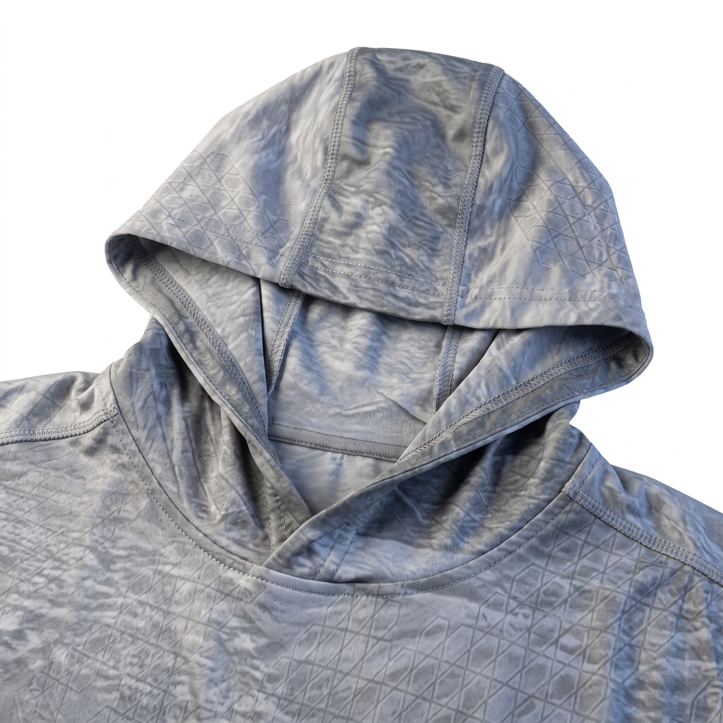 UPF 50+ Hooded Sun Jersey — Grey — detail