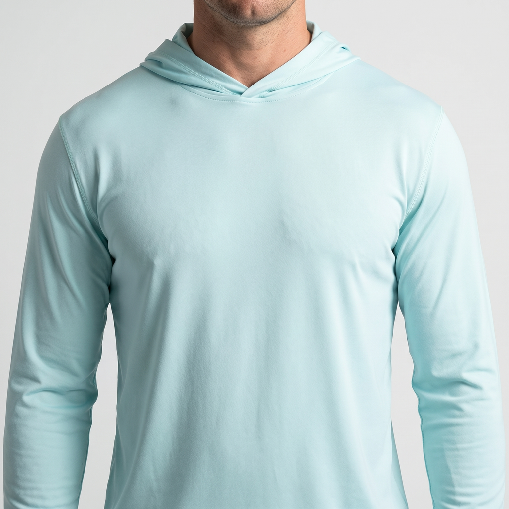 UPF 50+ Performance Sun Hoodie — Light Green — product hero