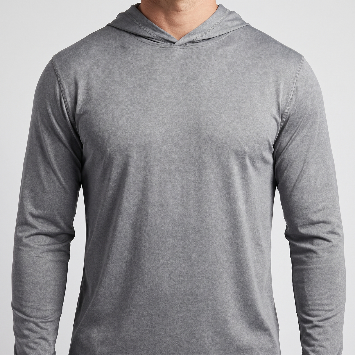 UPF 50+ Performance Sun Hoodie — Grey — product hero