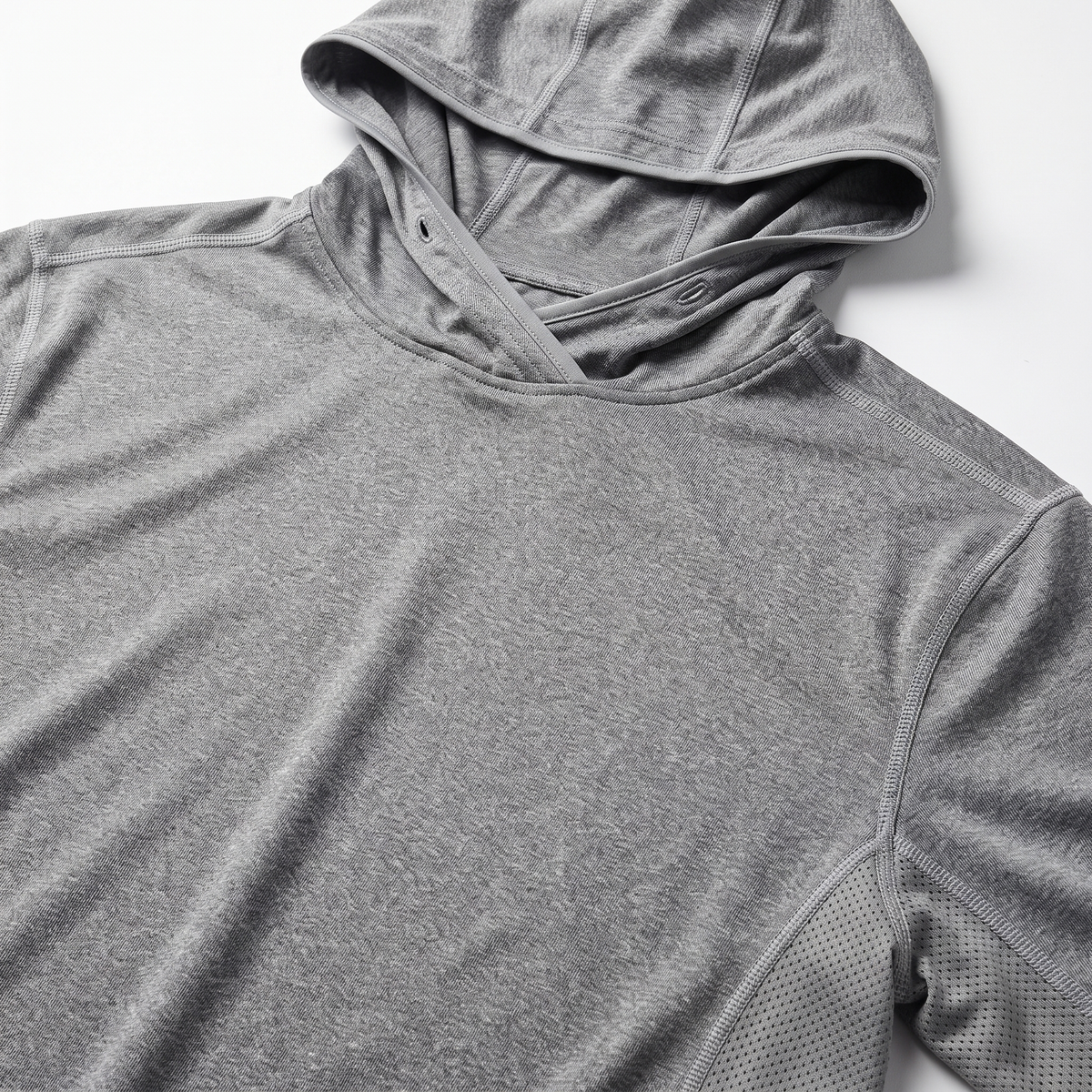 UPF 50+ Performance Sun Hoodie — Grey — detail