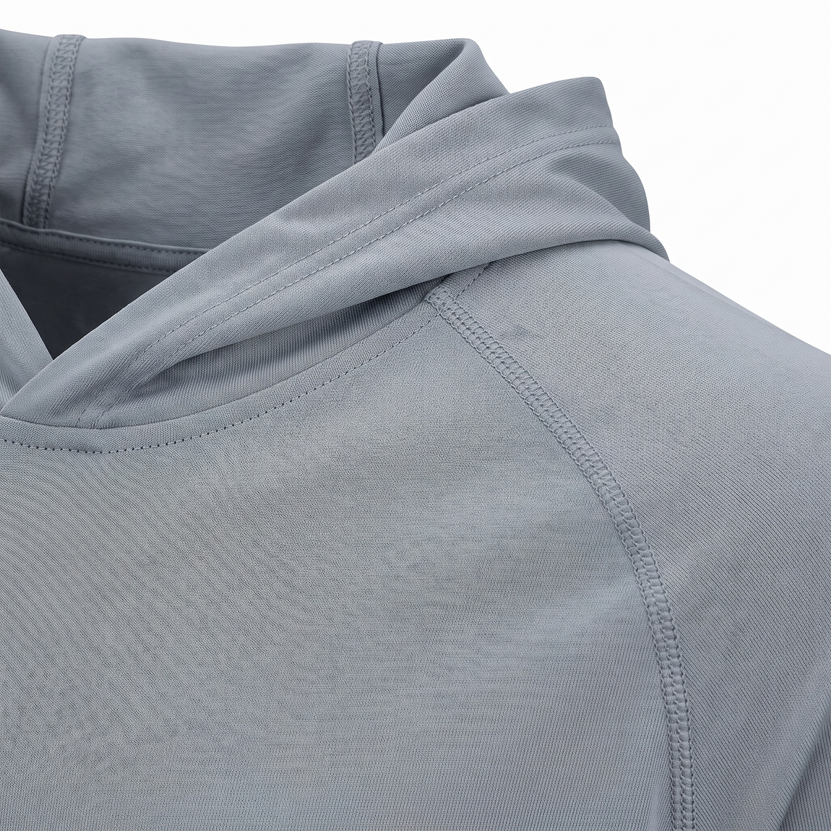 UPF 50+ Blue Marlin Hooded Sun Shirt — detail