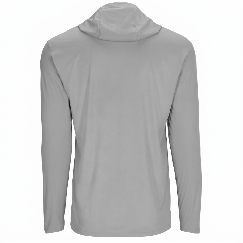 UPF 50+ Kingfish Hooded Sun Shirt — studio view
