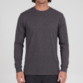 UPF 50+ Long-Sleeve Sun Tee — Charcoal Heather — product hero