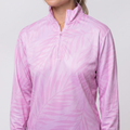 Women's UPF 50+ Collared Sun Jersey — Rose — product hero