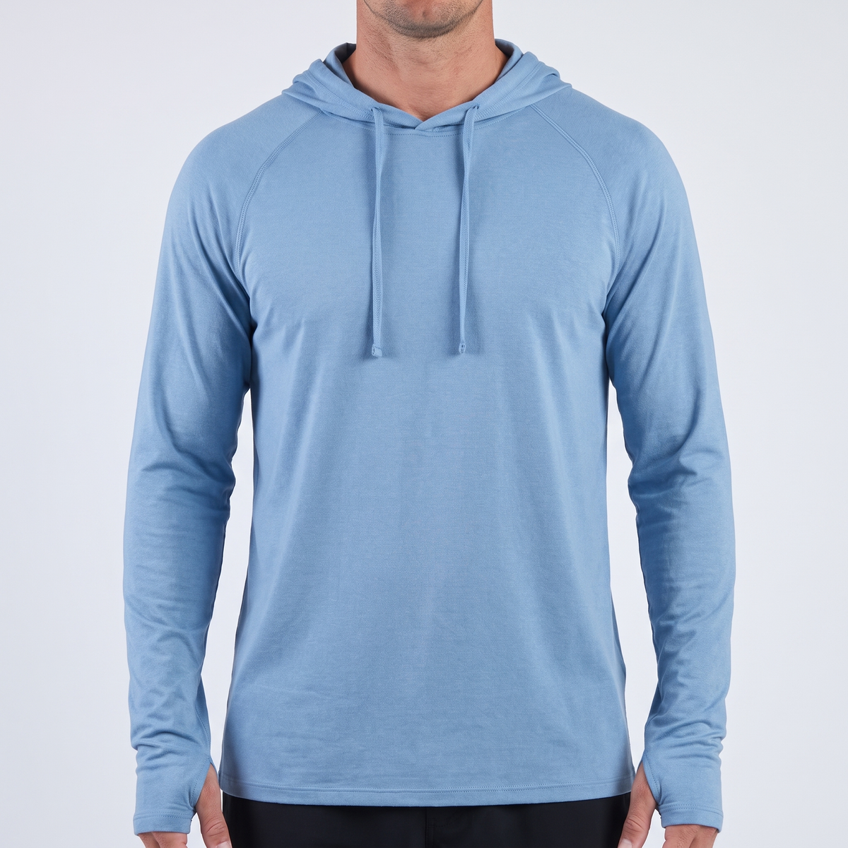Women's UPF 50+ Hooded Sun Shirt — Marine Blue — product hero