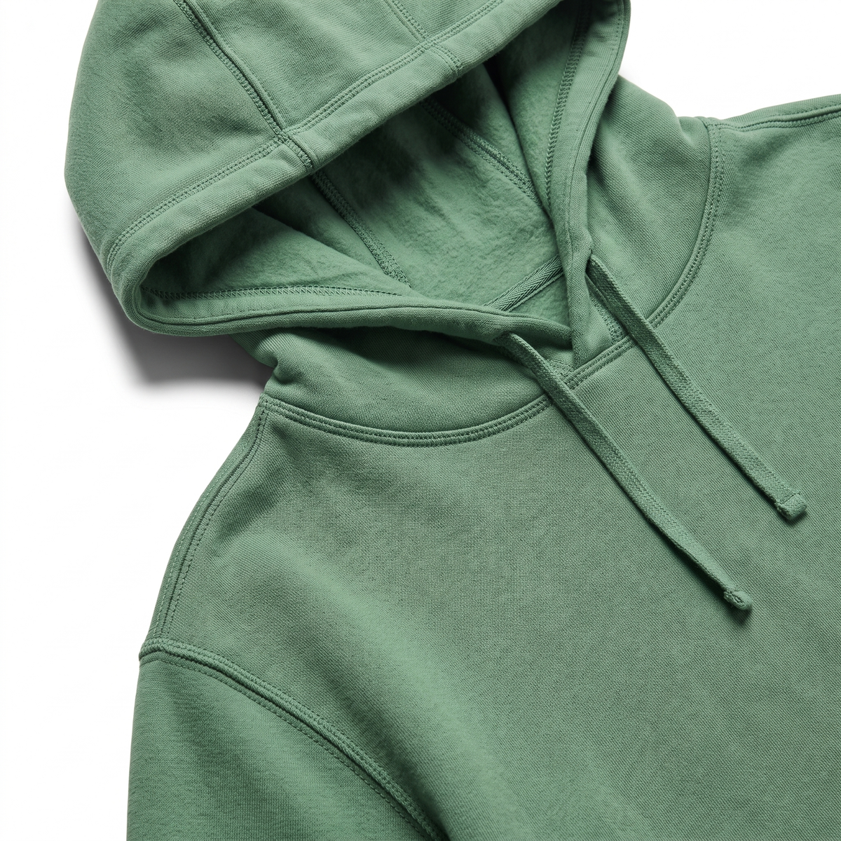 Women's UPF 50+ Hooded Sun Shirt — Sage Green — detail