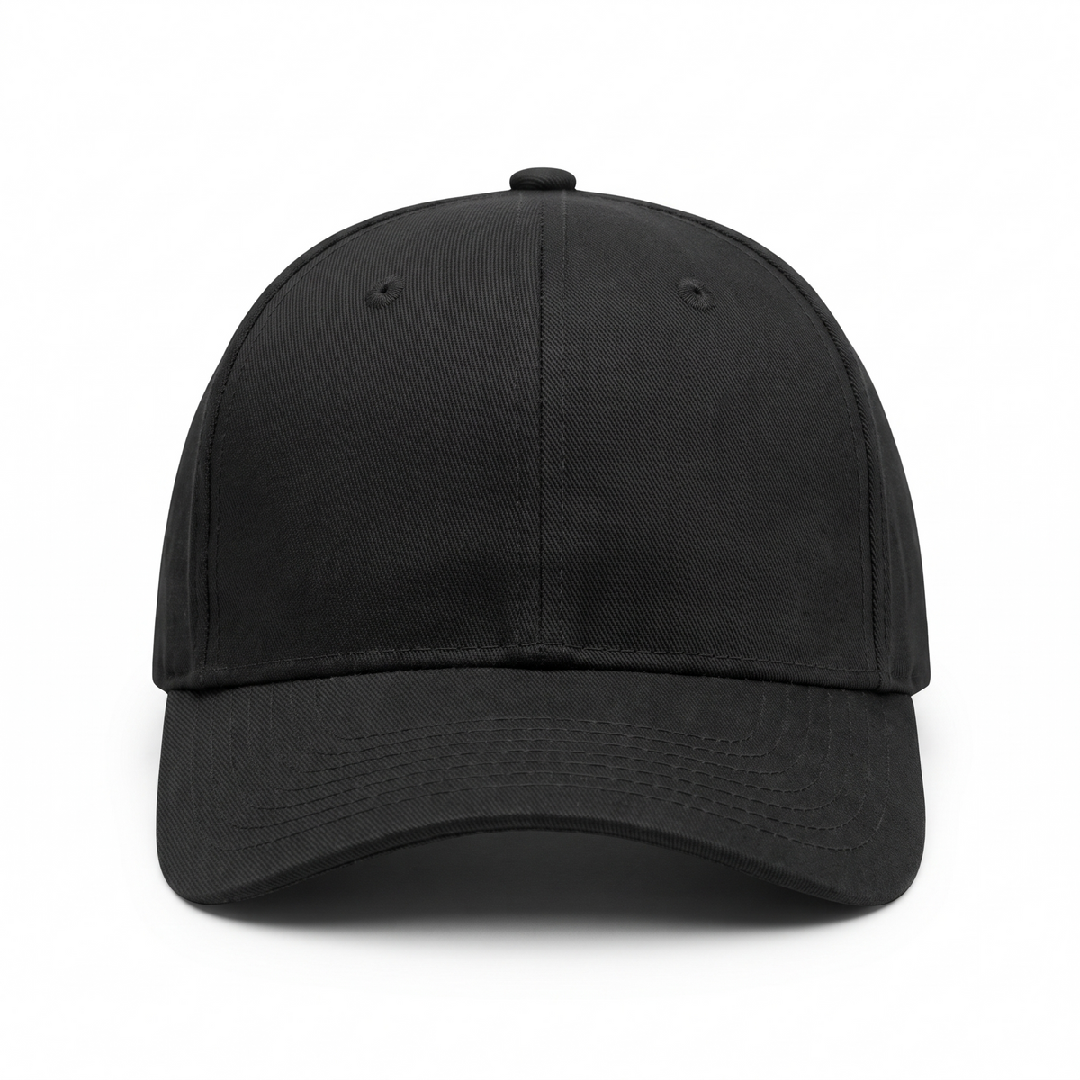 Performance Fishing Cap — Black — studio view