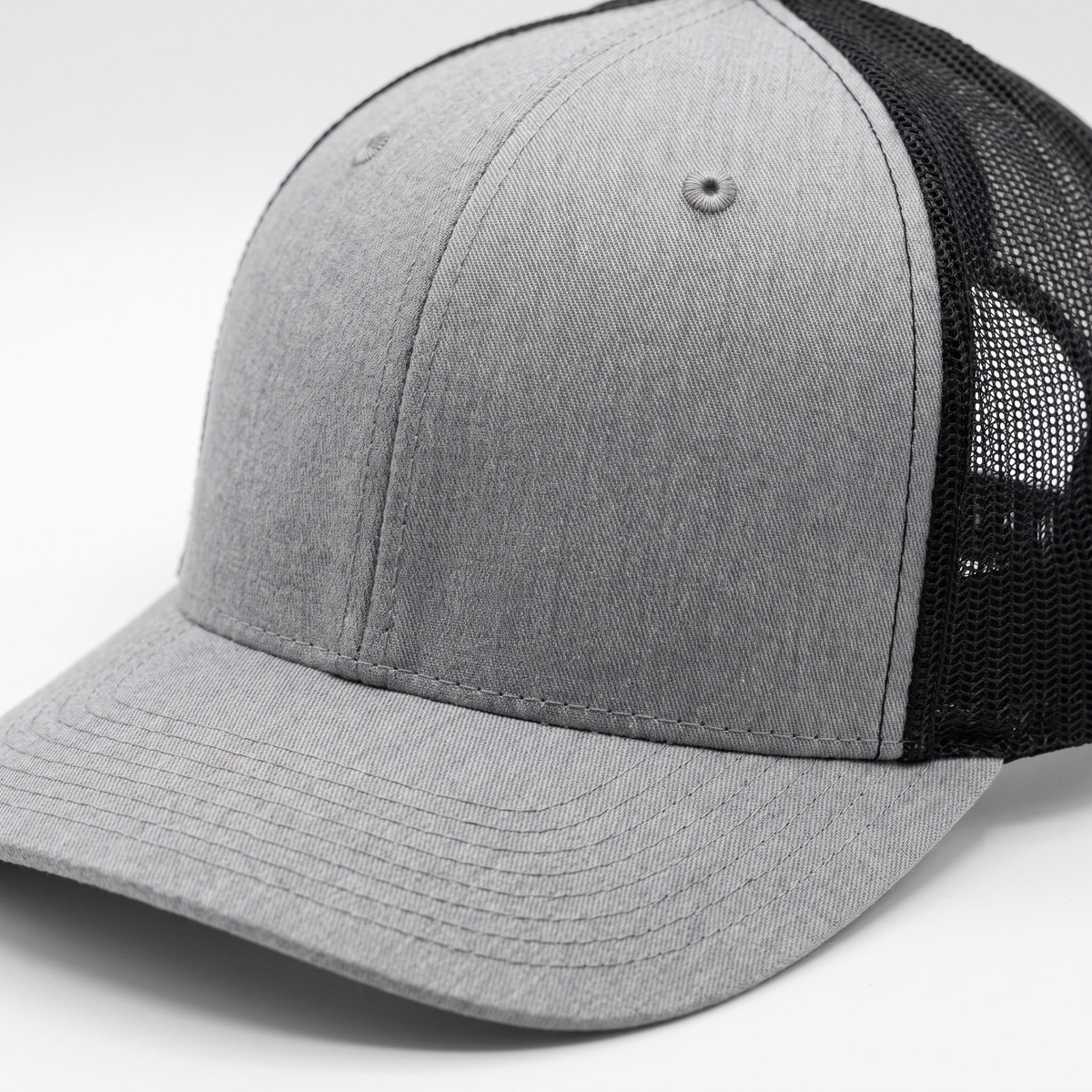 Signature Trucker Cap — Grey/Blue — detail