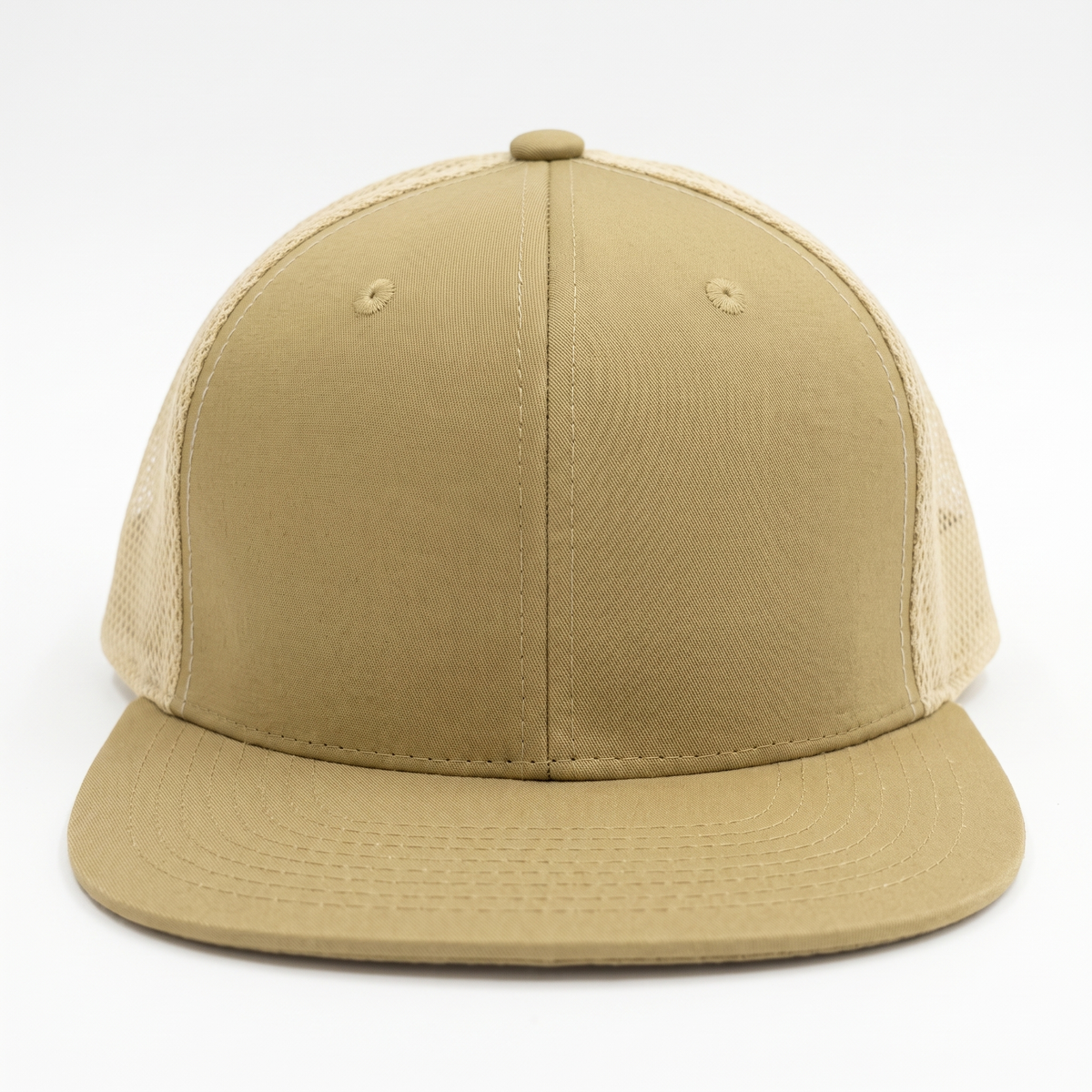 Flat-Brim Mesh Cap — studio view