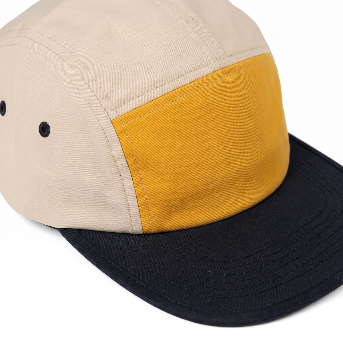 Packable Wide-Brim Sun Hat — Gold — detail