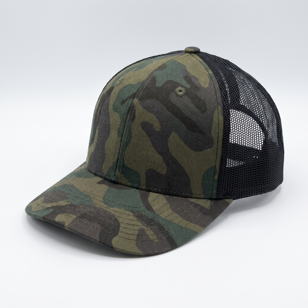 Camo Trucker Cap — product hero