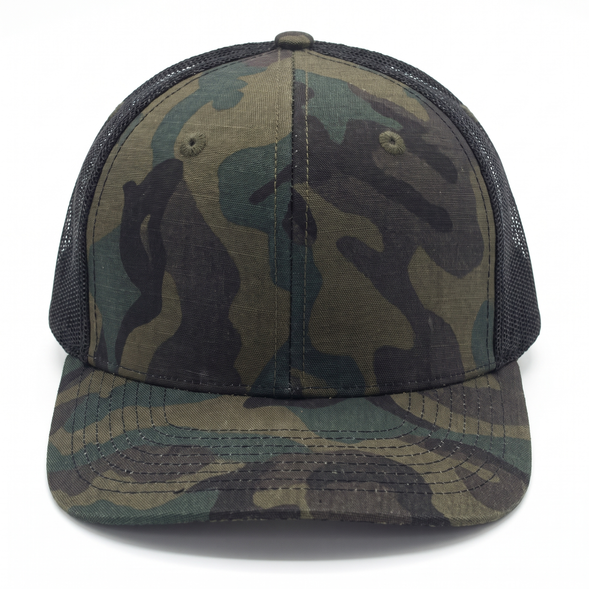 Camo Trucker Cap — studio view