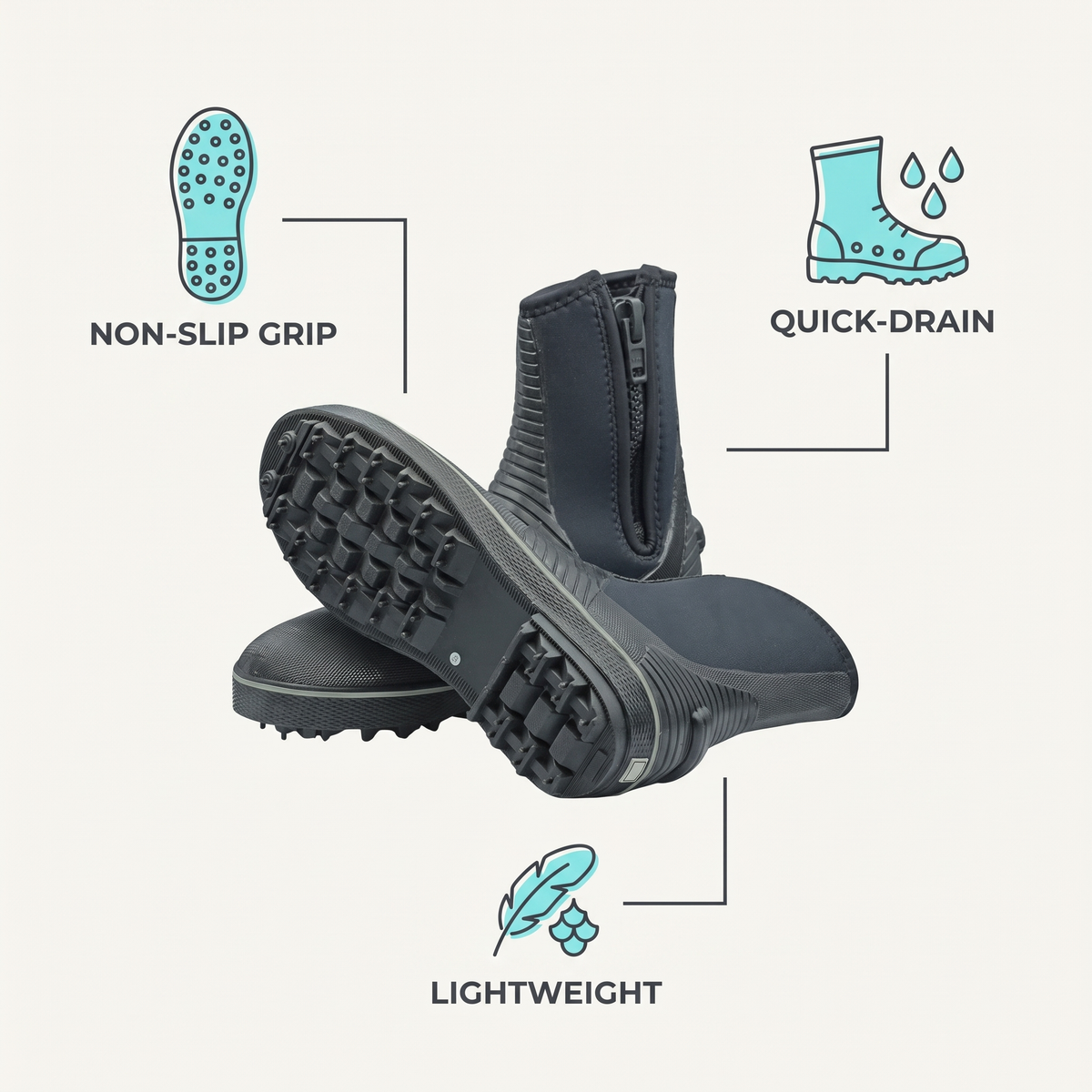 Rock Hopper Wading Boots — features
