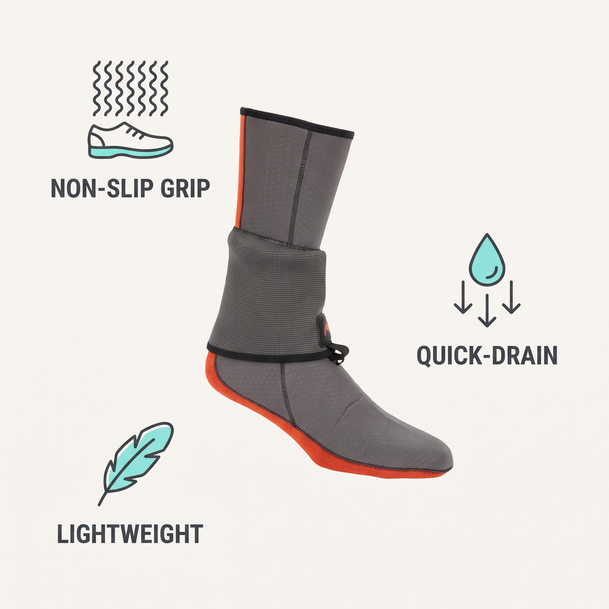 Flyweight Neoprene Guard Socks — features