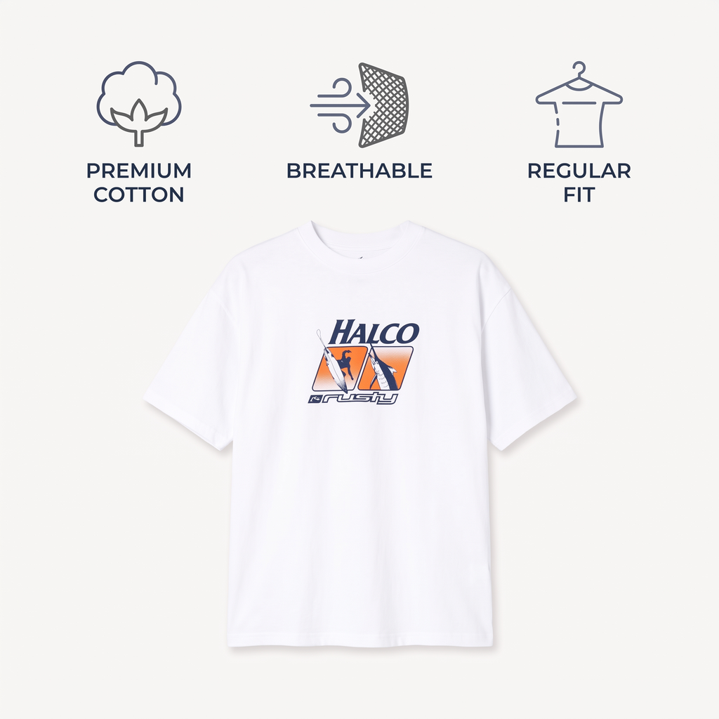 Fishing Tee — White — features