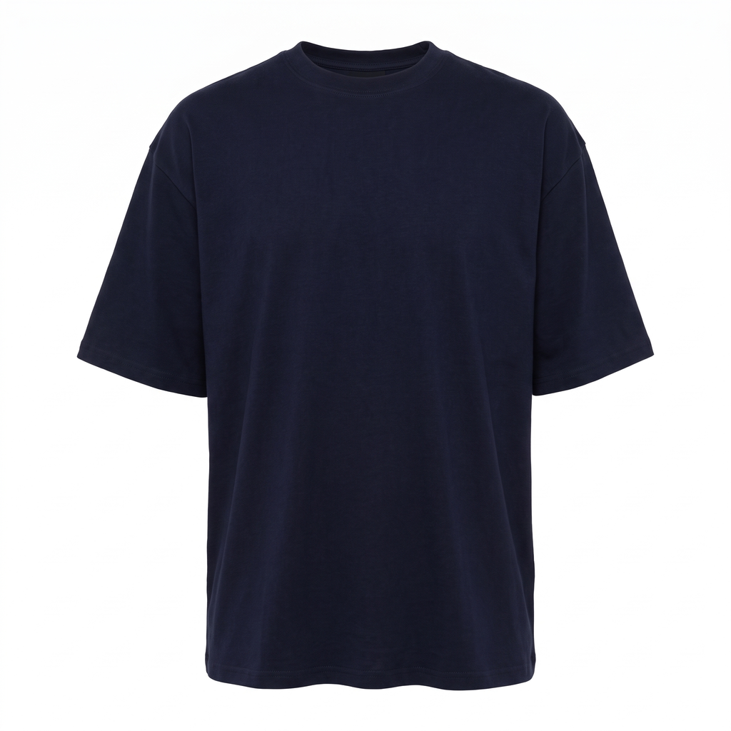 Fishing Tee — Navy — studio view