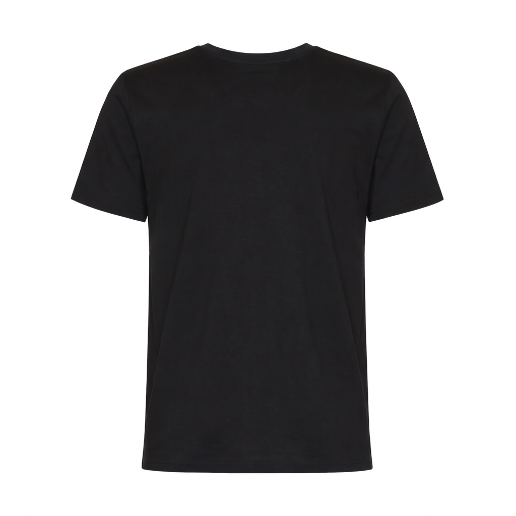 Aqua Fade Fishing Tee — Black — studio view