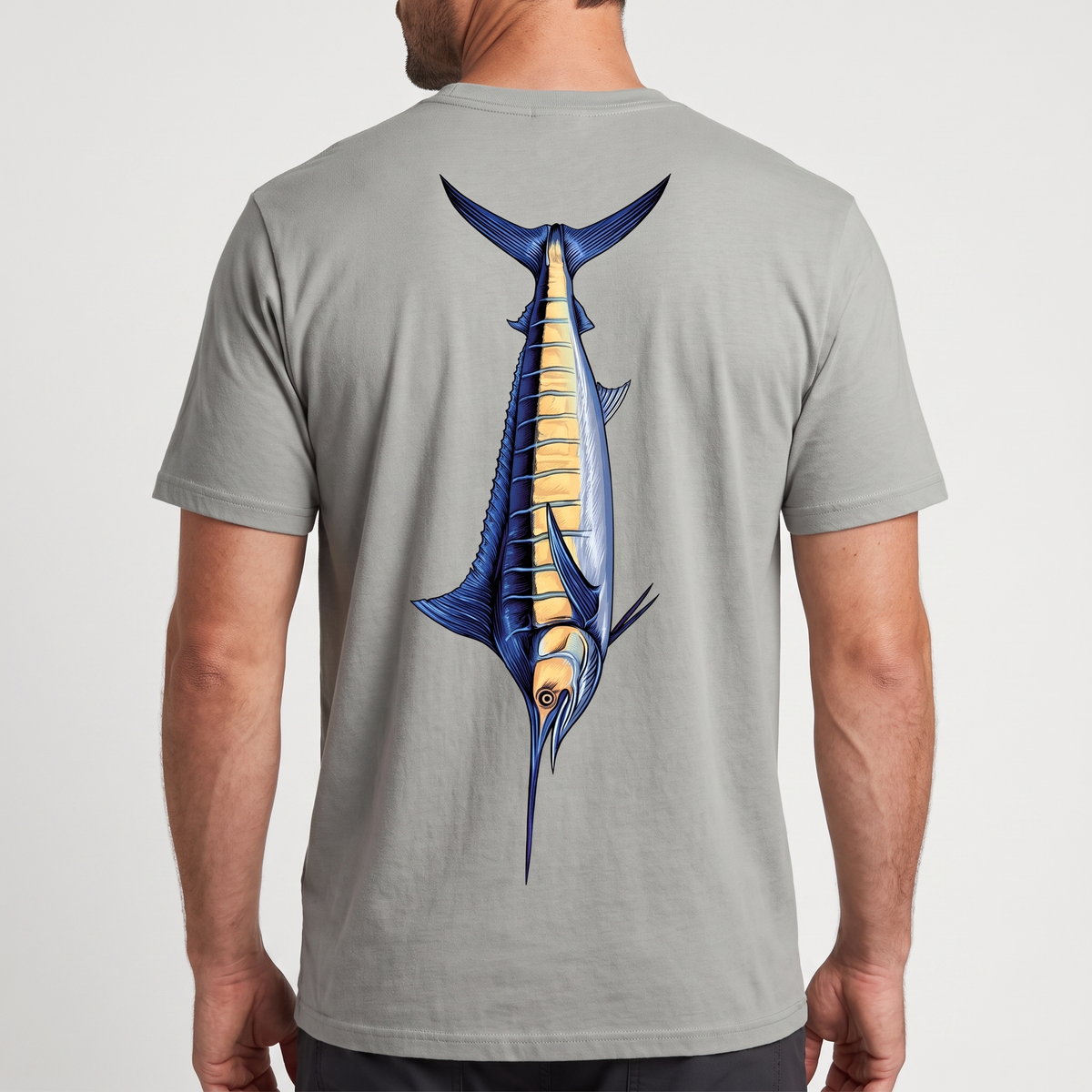 Blue Marlin Artist Fishing Tee — product hero