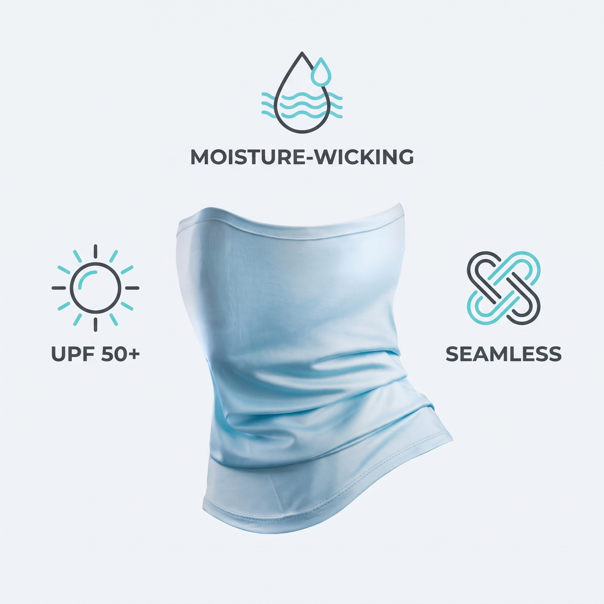 UPF 50+ Sun Gaiter — Blue — features