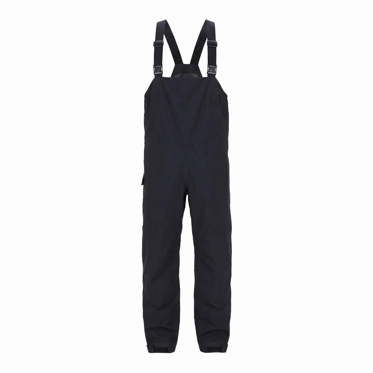 Waterproof Wading Bib — Black — studio view