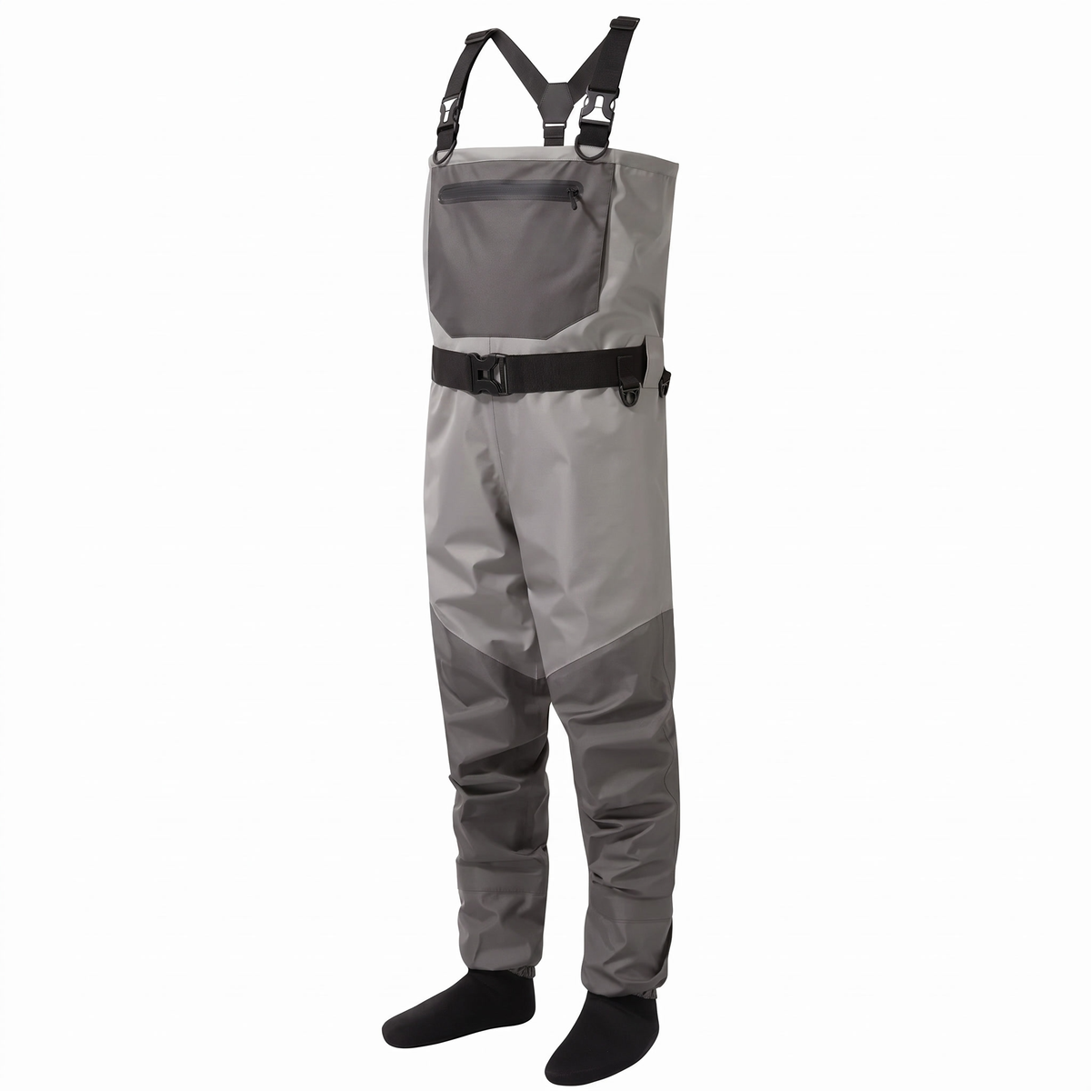 Lightweight Breathable Stockingfoot Chest Waders — studio view