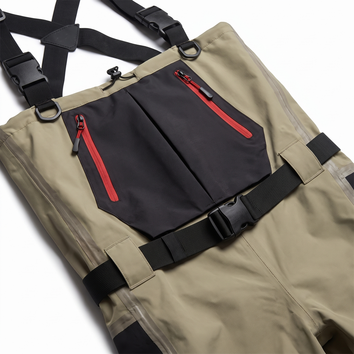 Breathable Neoprene-Foot Chest Waders — detail