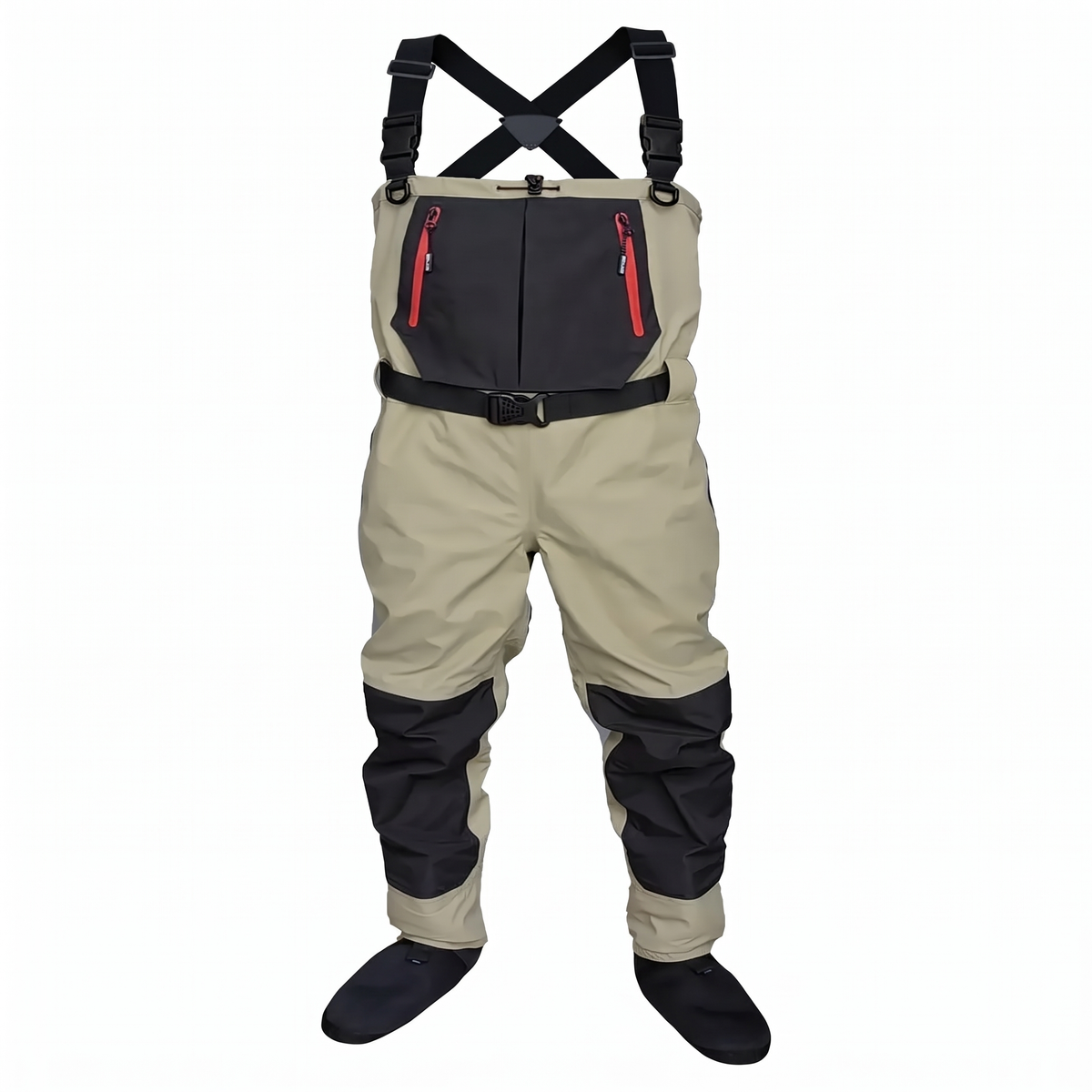Breathable Neoprene-Foot Chest Waders — studio view