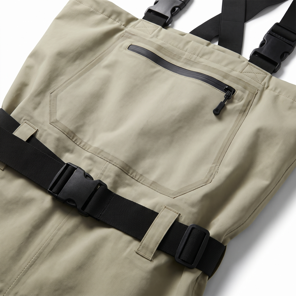 3-Layer Breathable Wading Pants — detail